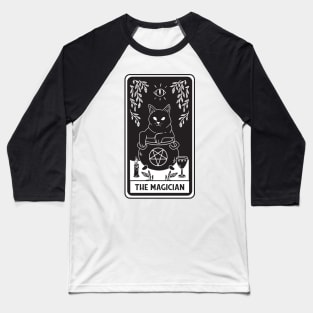 Tarot Cat - The Magician Baseball T-Shirt